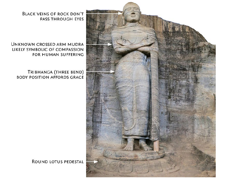 Gal Vihara - Standing Buddha